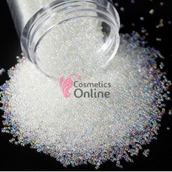 Perlute caviar CAV004 pentru decor unghii Crystal Transparent cu Reflexii 